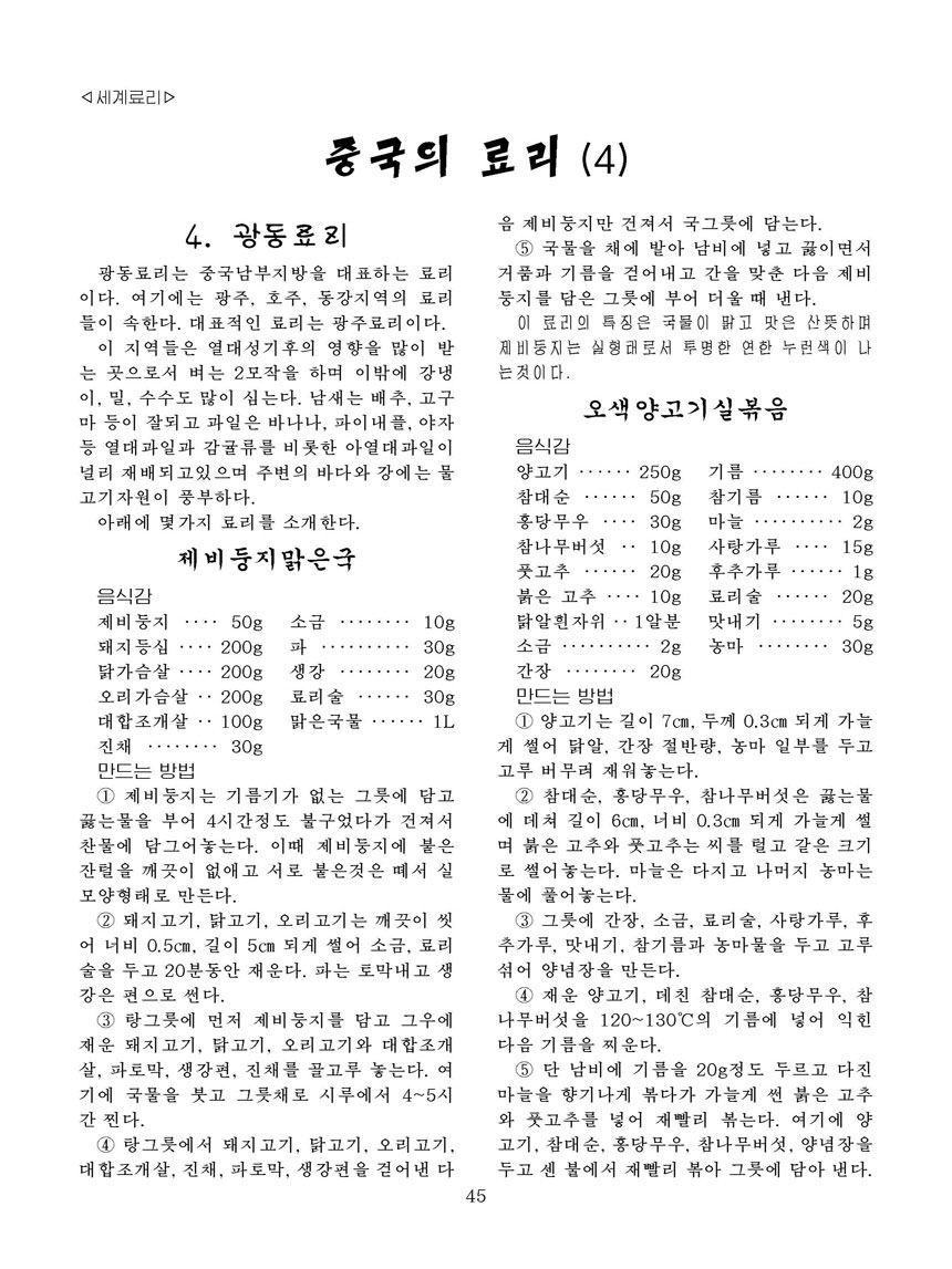 Korean Dishes (No. 3, 2023)
